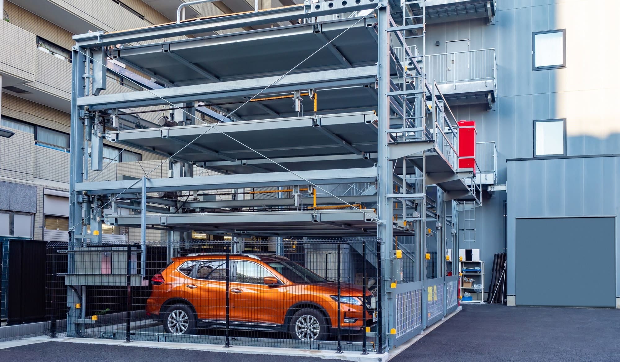 Car parks made from steel: history and prospects