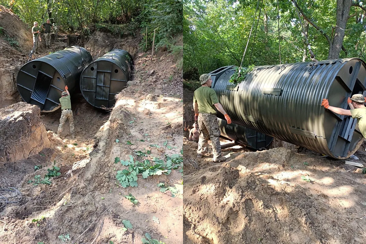 Illustration: steel bunkers for the Armed Forces of Ukraine